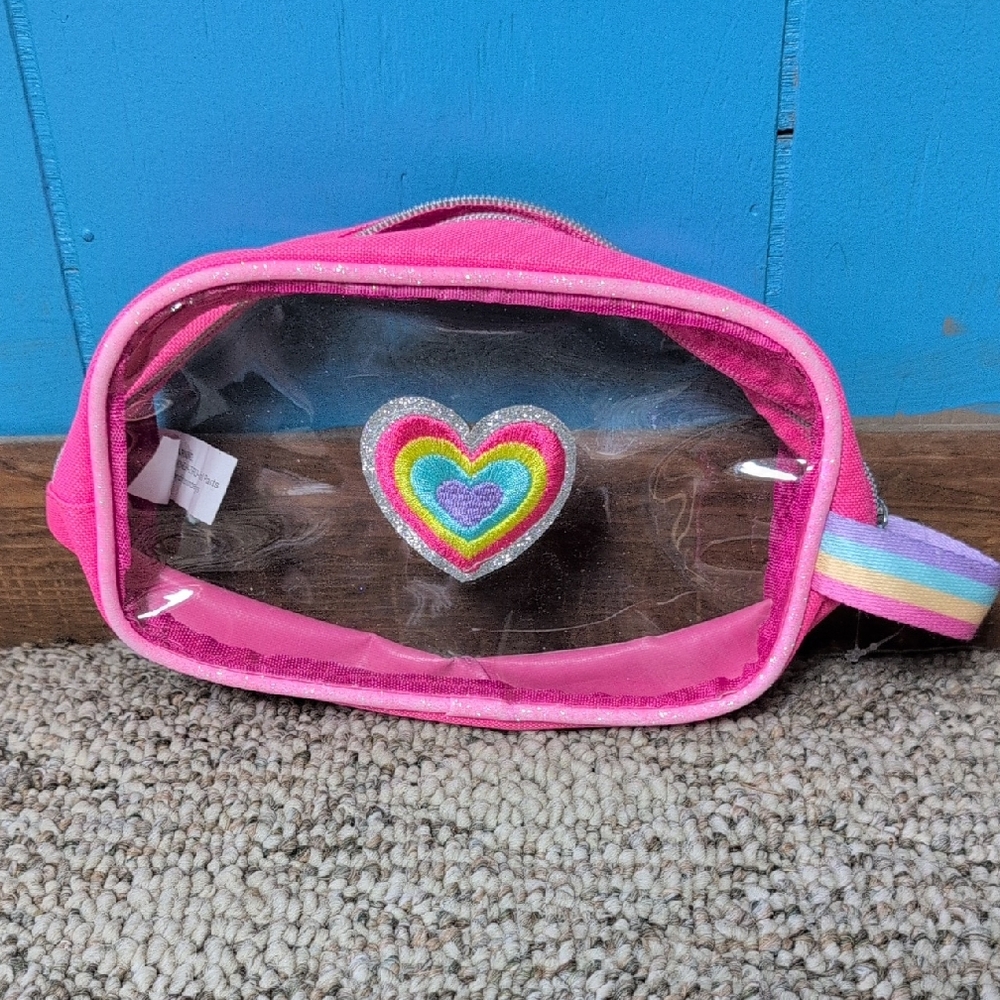 Pink Heart Kids Accessory Bag